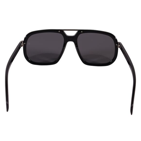 David Beckham Mens Modern Aviator Polarized Sunglasses-Black/Dark Ruthenium-NWT - Picture 8 of 9